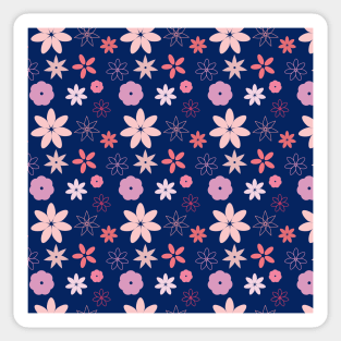 Colorful Spring Floral Pattern Design Sticker